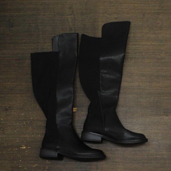 a new day Womens Hope Wide Calf Tall Boots 90974972 Black 7M-WC - Picture 1 of 10